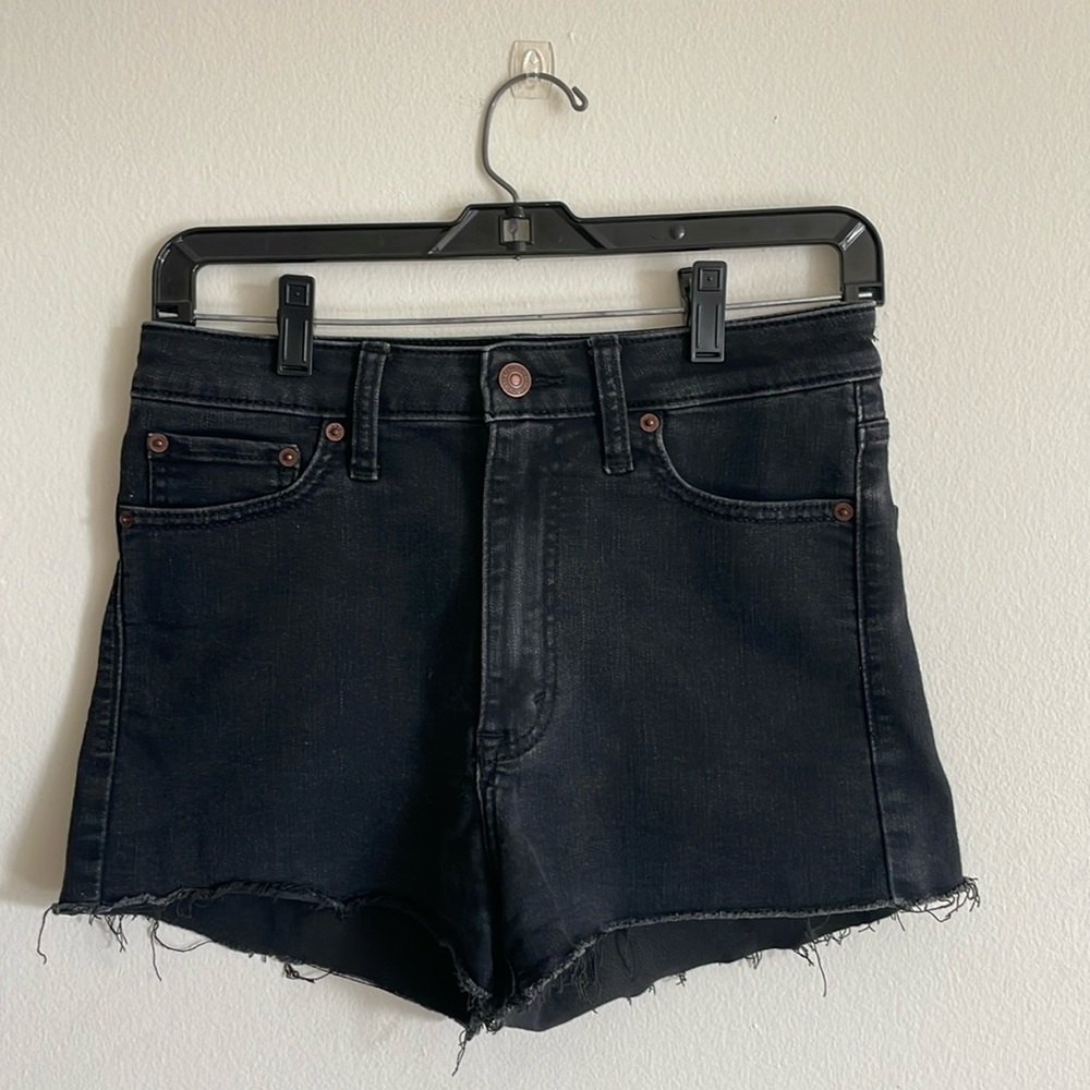 Abercrombie High Rise Cutoff Short